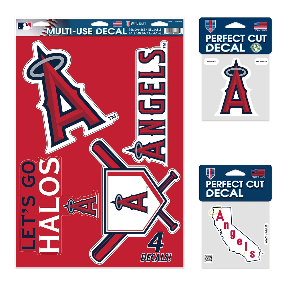 Pack de décalcomanies WinCraft Los Angeles Angels