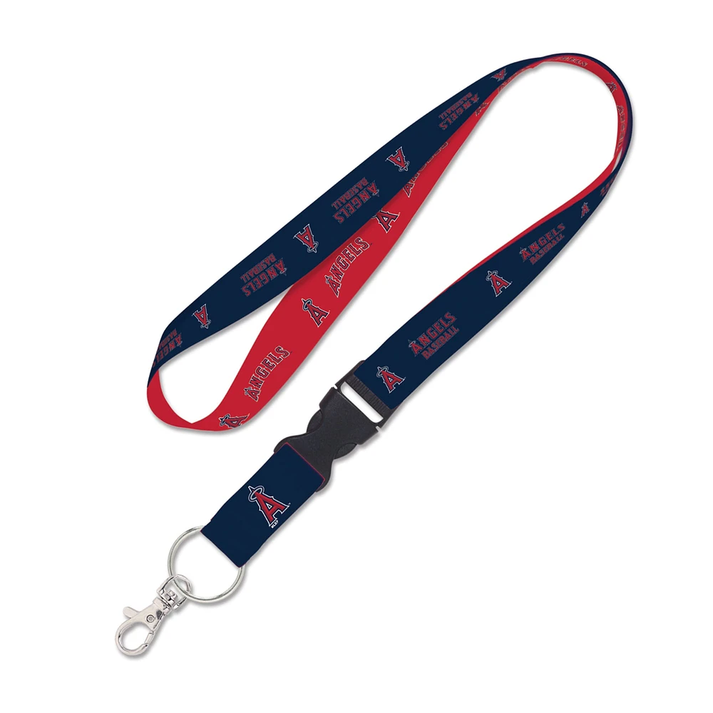 WinCraft Los Angeles Angels Red Reversible Lanyard with Detachable Buckle