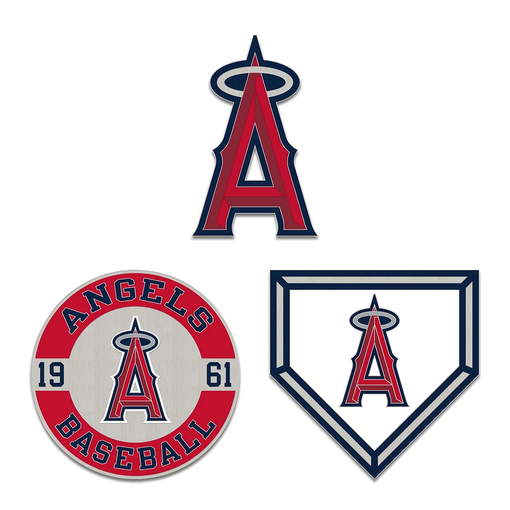 WinCraft Los Angeles Angels Three-Piece Collector Pin Set