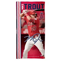 WinCraft Mike Trout Los Angeles Angels Serviette de plage Spectra 30'' x 60''