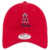 Casquette ajustable New Era rouge Los Angeles Angels Preppy Team 9TWENTY pour femme