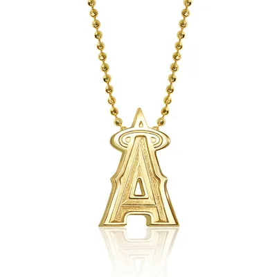 Los Angeles Angels Alex Woo Women's 16" Little Logo 14k Yellow Gold Necklace