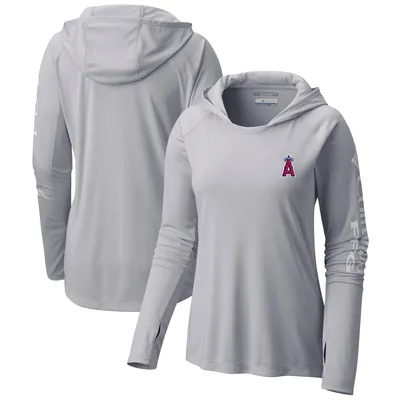 Kansas City Royals Columbia Women's Tidal Long Sleeve Hoodie T-Shirt - Gray