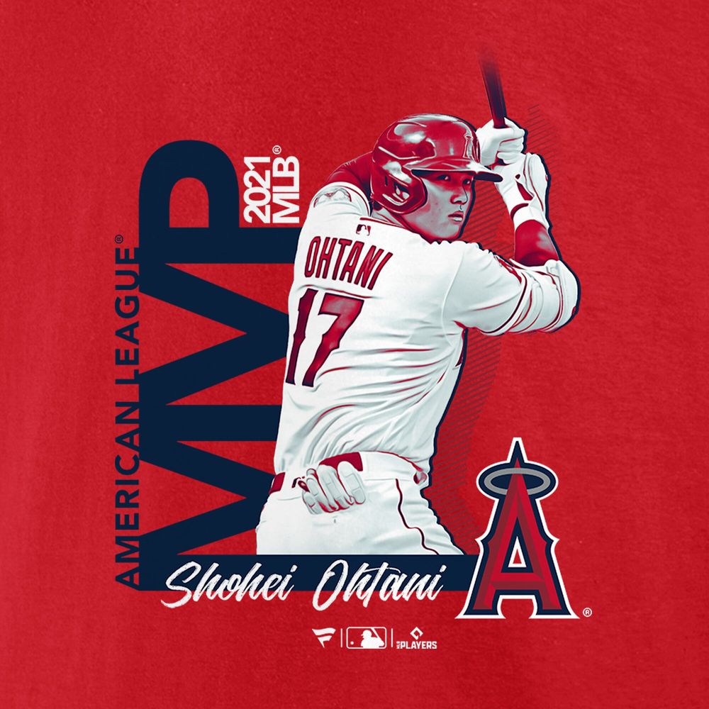 Fanatics Branded Women's Fanatics Branded Shohei Ohtani Red Los Angeles  Angels 2021 AL MVP