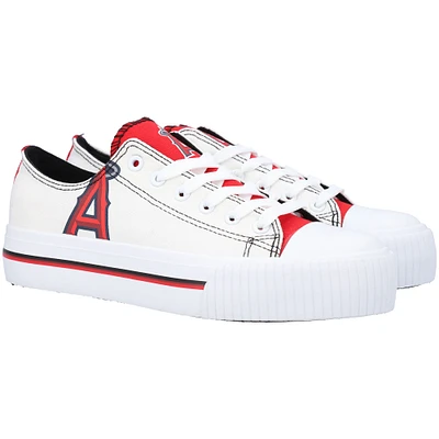 Women's FOCO Los Angeles Angels Platform Canvas Shoes