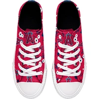 Femmes FOCO Rouge Los Angeles Angels Fleur Toile Allover Chaussures