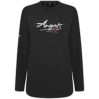 Women's Levelwear Black Los Angeles Angels Accolade Beaudry Express Pullover Sweatshirt