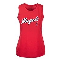 Women's Levelwear Red Los Angeles Angels Accolade Macy Prospect Tank Top