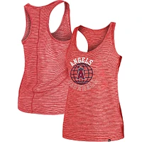 Women's New Era Red Los Angeles Angels Active Racerback Tank Top