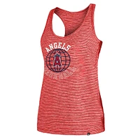 Women's New Era Red Los Angeles Angels Active Racerback Tank Top