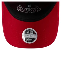Women's New Era Red Los Angeles Angels Corduroy 9TWENTY Adjustable Hat