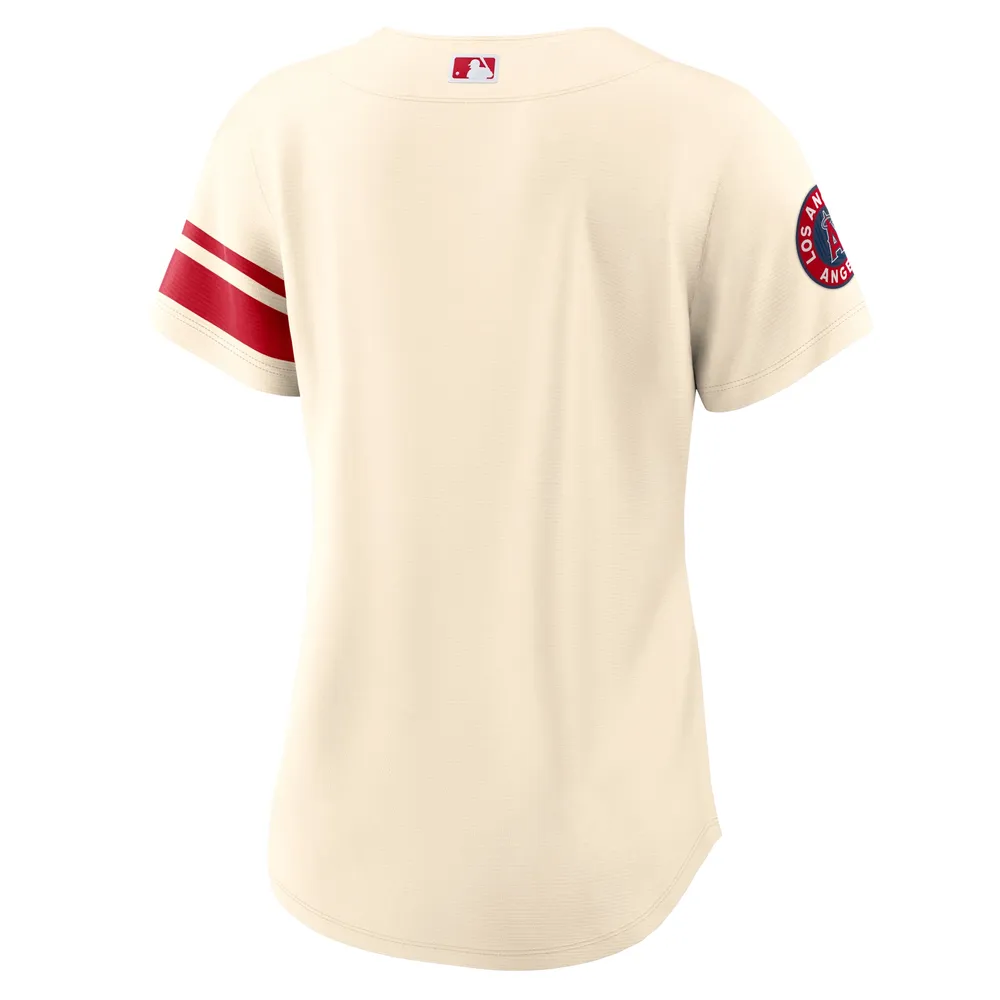 Youth Los Angeles Angels Nike Cream 2022 City Connect Replica Team Jersey