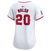 Maillot de joueur Nike Jared Walsh blanc Los Angeles Angels Home Limited pour femme