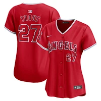 Women's Nike Mike Trout Red Los Angeles Angels Alternate Limited Player Jersey