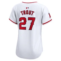 Maillot Nike Mike Trout pour femme, blanc, Los Angeles Angels Home Limited Player