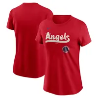 Women's Nike  Red Los Angeles Angels City Connect Wordmark T-Shirt