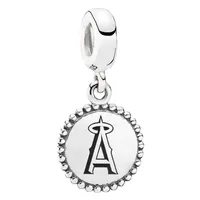 Los Angeles Angels Pandora Women's Dangle Unforgettable Moment Charm - Silver