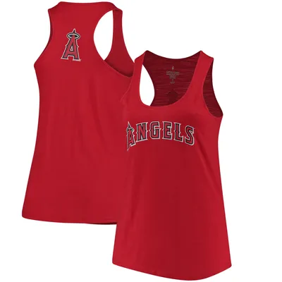 Los Angeles Angels Cutter & Buck Women's DryTec Forge Stretch V-Neck Blade  Top - White