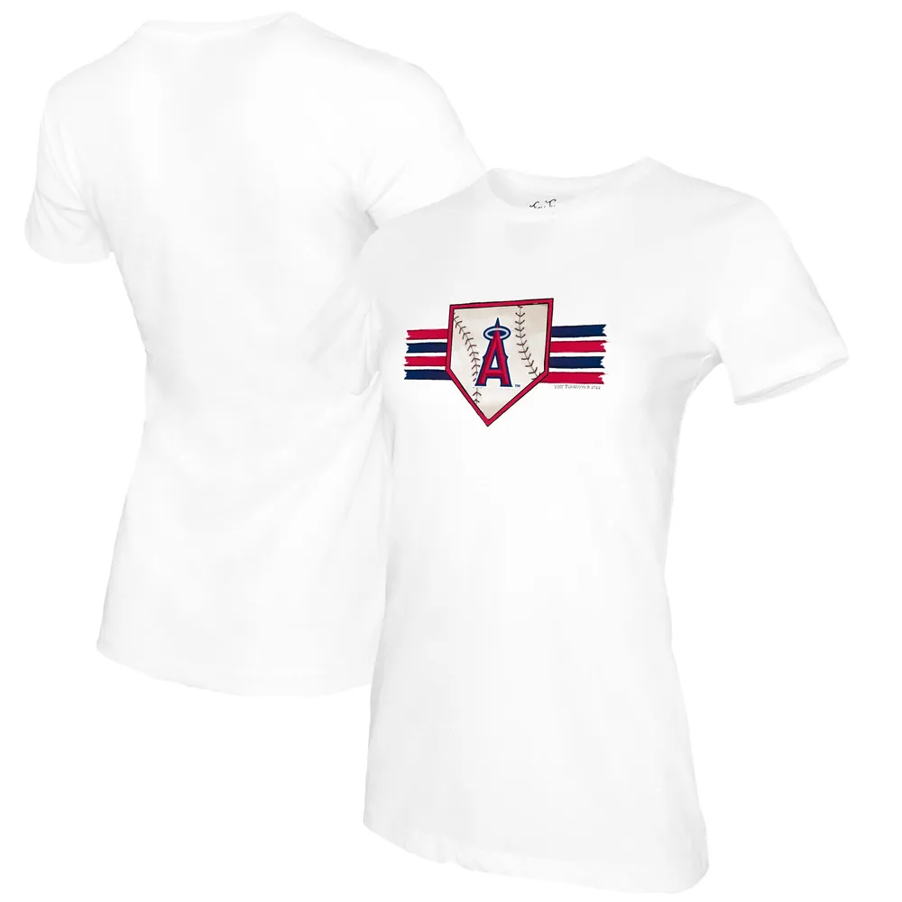 Lids Los Angeles Angels Tiny Turnip Women's Base Stripe T-Shirt