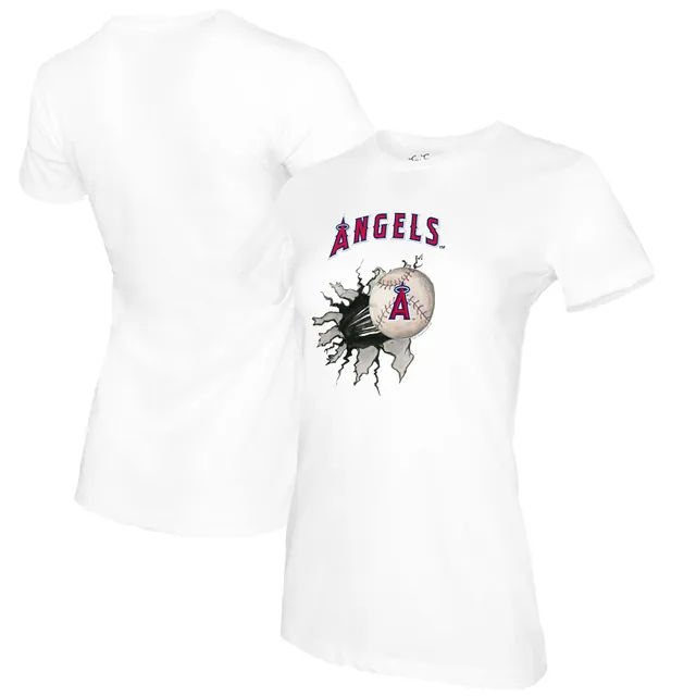 Lids Los Angeles Angels Tiny Turnip Women's Stitched Baseball T-Shirt -  White