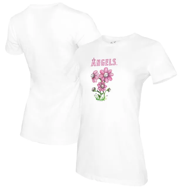 Lids Los Angeles Angels Tiny Turnip Women's Baseball Tear T-Shirt - White