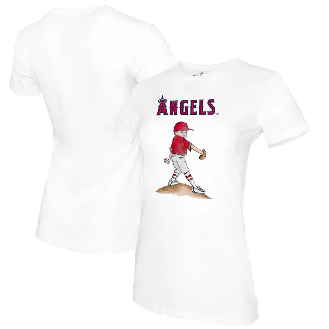 Women's Soft As A Grape Red Los Angeles Angels Plus Size V-Neck Jersey T-Shirt Size: 2XL