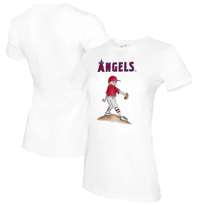Los Angeles Angels Tiny Turnip Women's Clemente T-Shirt - White