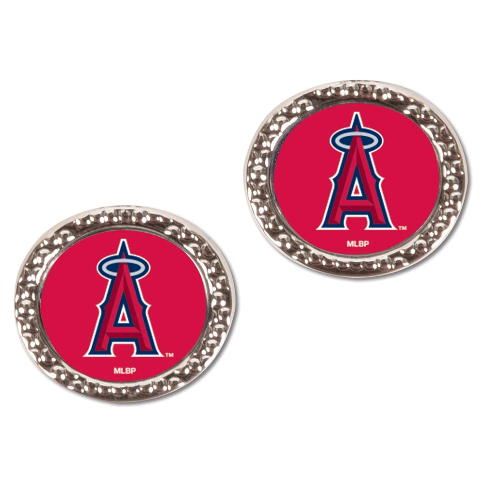 Boucles d'oreilles à tige ronde WinCraft Los Angeles Angels pour femme