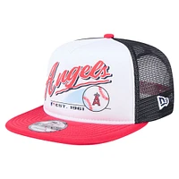 Casquette Snapback rétro 9FIFTY Los Angeles Angels New Era blanche pour jeunes