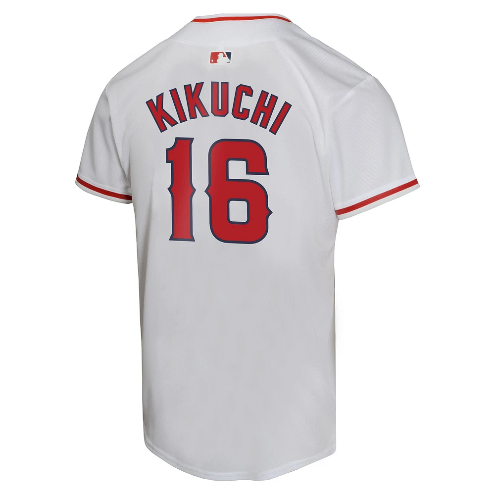 Youth Nike Yusei Kikuchi White Los Angeles Angels Home Game Player Jersey