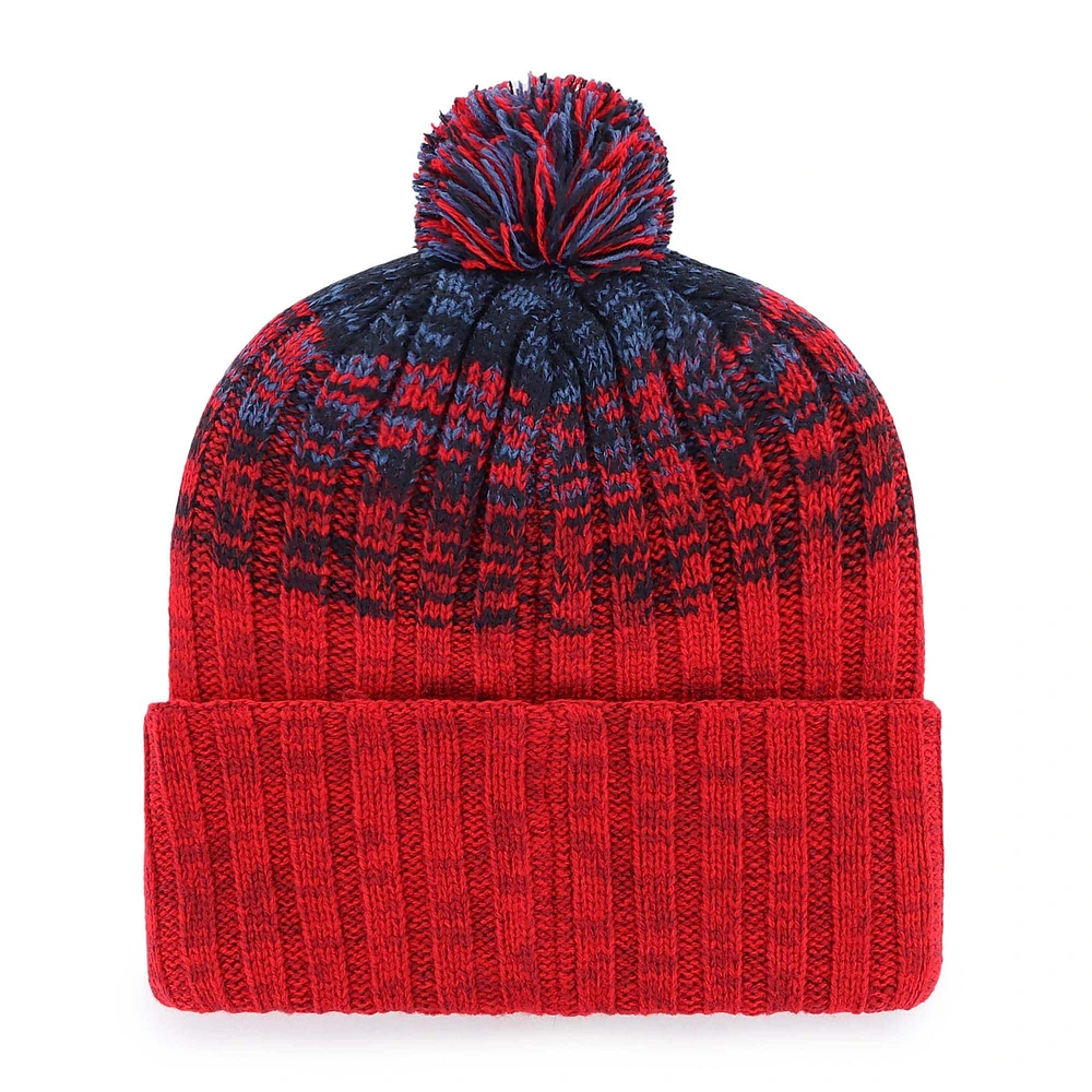 Youth '47 Red Los Angeles Angels Cascade Cuffed Knit Hat with Pom