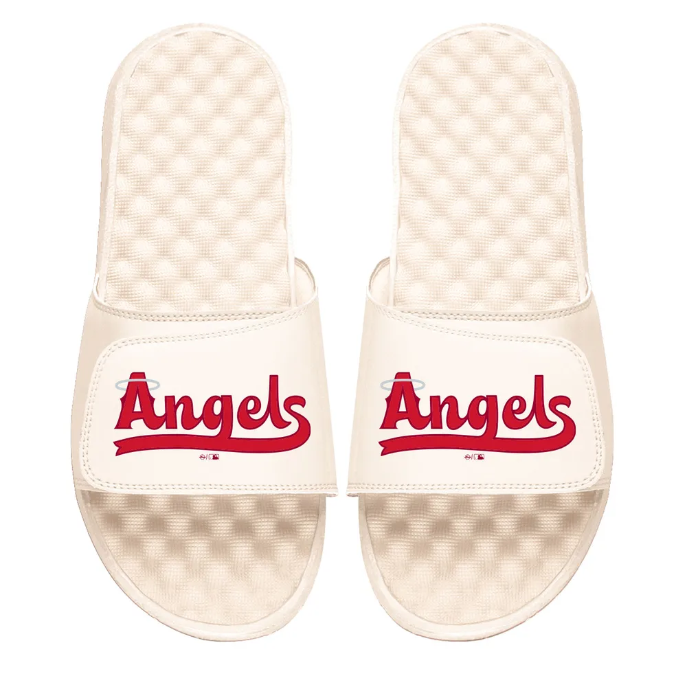 Lids Los Angeles Angels ISlide Youth City Connect Slide Sandals - Cream