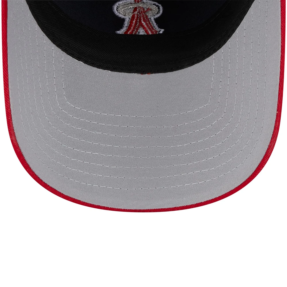 Youth New Era  Navy Los Angeles Angels 2025 Batting Practice 9TWENTY Adjustable Hat