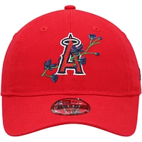 Casquette réglable rouge Los Angeles Angels Game Day Bloom 9TWENTY pour jeune