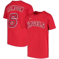 T-shirt rouge avec nom et numéro des Los Angeles Angels Nike Anthony Rendon pour jeune