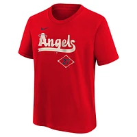 Youth Nike Mike Trout Red Los Angeles Angels Fuse City Connect Name & Number T-Shirt