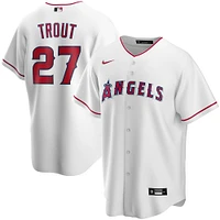 Maillot de joueur réplique alternatif des Los Angeles Angels Nike Mike Trout blanc pour jeune