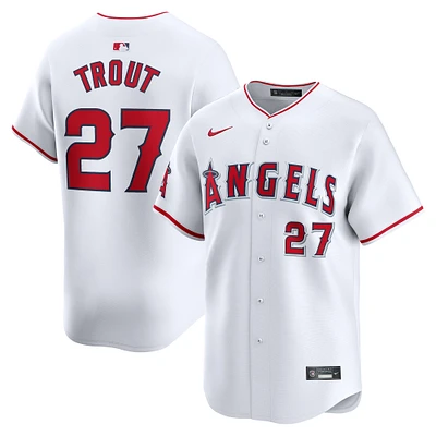 Maillot de joueur Nike Mike Trout blanc Los Angeles Angels Home Limited pour jeune