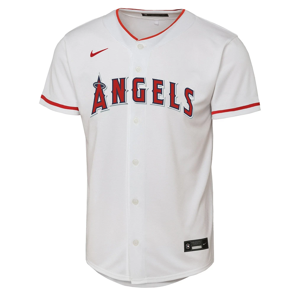 Youth Nike Mike Trout White Los Angeles Angels Home Replica Player Jersey