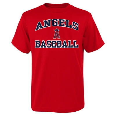 T-shirt rouge Heart & Soul des Angels de Los Angeles pour jeunes