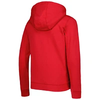 Youth Red Los Angeles Angels Wordmark Full-Zip Fleece Hoodie