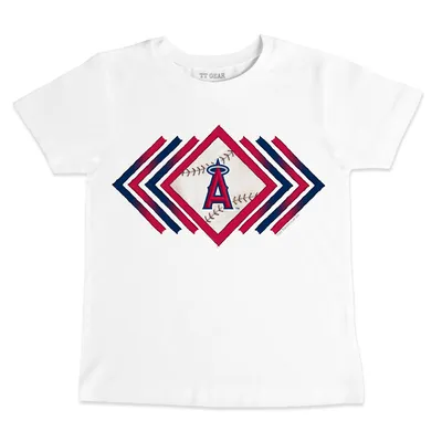 Youth Tiny Turnip White Atlanta Braves Base Stripe T-Shirt Size: Small