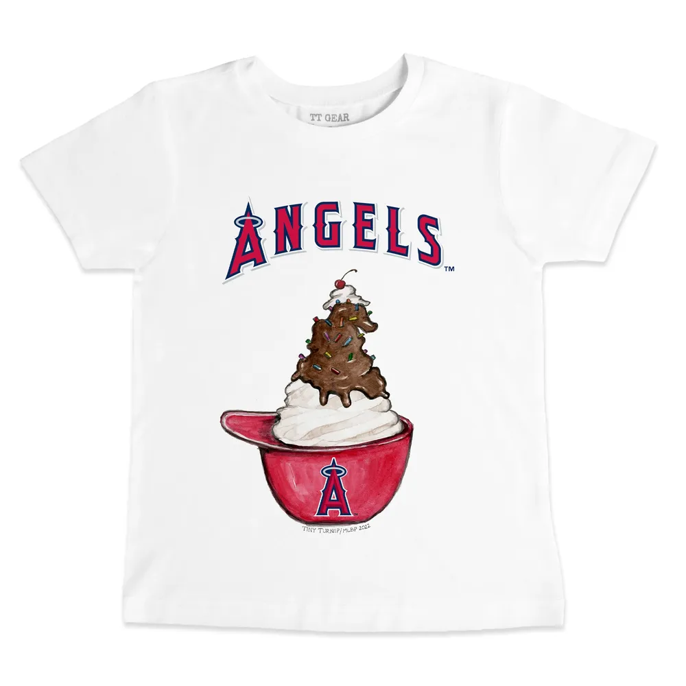 Lids Los Angeles Angels Tiny Turnip Women's Nacho Helmet T-Shirt