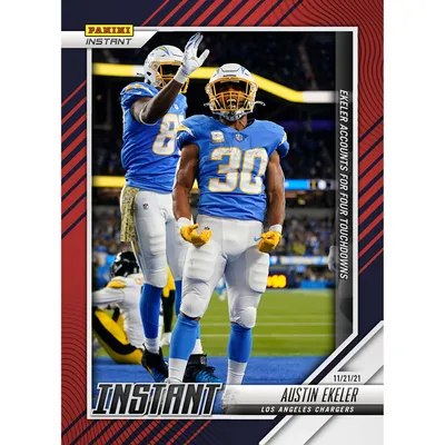 Austin Ekeler Los Angeles Chargers Fanatics Exclusive Parallel Panini Instant NFL Week 11 Accounts for Four Touchdowns Single Trading Card - Limited Edition of 99