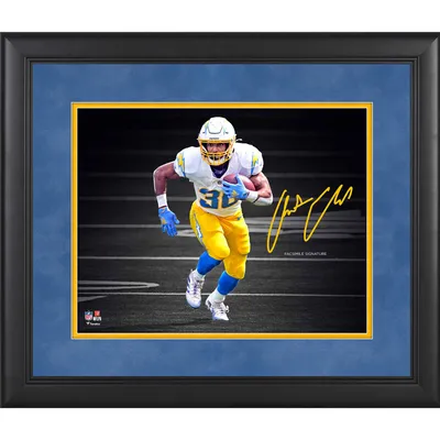 Lids Rashawn Slater Los Angeles Chargers Fanatics Authentic Facsimile  Signature Framed 11'' x 14'' Spotlight Photograph