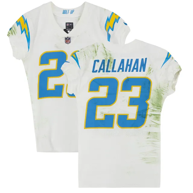 ISAIAH SPILLER SIGNED LOS ANGELES CHARGERS #28 WHITE JERSEY