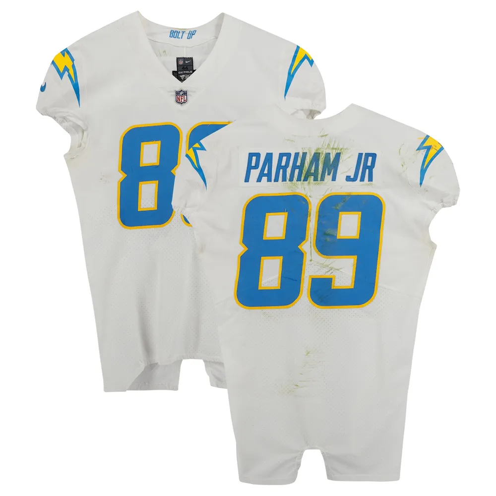 Lids Donald Parham Jr. Los Angeles Chargers Fanatics Authentic Game-Used  #89 Royal Jersey vs. Tennessee Titans on December 18, 2022