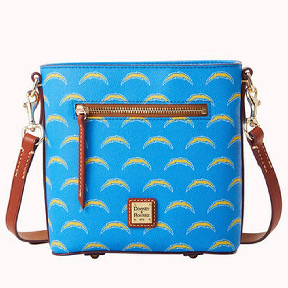 Dooney & Bourke Los Angeles Chargers Signature Small Zip Crossbody Pursuit