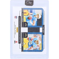 Justin Herbert & Austin Ekeler Los Angeles Chargers Autographed 2022 Panini One Plus One Signatures #157 #1/3 Card