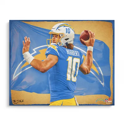 Josh Allen Buffalo Bills Fanatics Authentic Stretched 20 x 24 Canvas  Giclee Print - Designed by Artist Brian Konnick